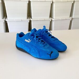Puma Speedcat Shield SD Suede Sneakers in Ultra Blue Black